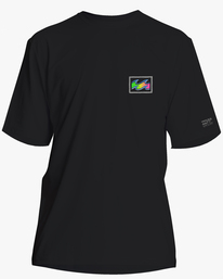 billabong, Crayon Wave T-shirt de surf à manches courtes pour Homme, BLACK (blk) CRAYON WAVE LF SS ABYWR00172