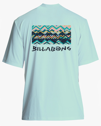 billabong, Segment UPF 50 Short Sleeve Surf Tee, MINT (mnt) SEGMENT LF SS ABYWR00173