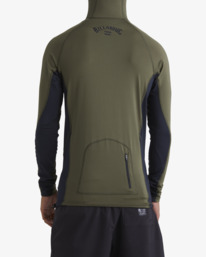 billabong, Strike Mission Hooded UPF 50 Long Sleeve Rashguard, MILITARY (0176) STRIKE MISSION HOOD ABYWR00199