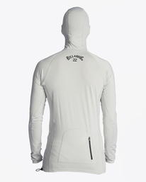 billabong, Strike Mission Hooded UPF 50 Long Sleeve Rashguard, GREY (gry) STRIKE MISSION HOOD ABYWR00199