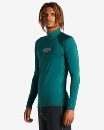 1 Arch Diamond Long Sleeve UPF 50 Rashguard Blue ABYWR03001 Billabong