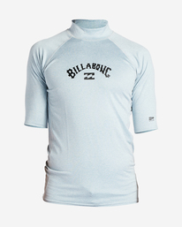 3 Arch Wave Short Sleeve Rashguard Blue ABYWR03004 Billabong