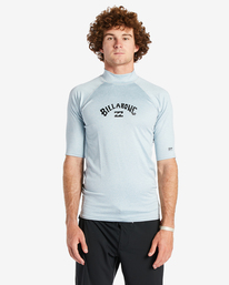 0 Arch Wave Short Sleeve Rashguard Blue ABYWR03004 Billabong