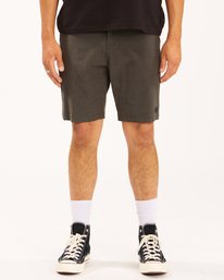 1 Crossfire Mid Submersible Shorts 19" Black ABYWS00110 Billabong