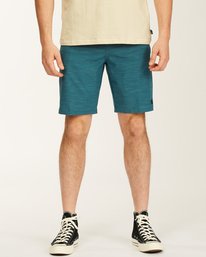 0 Crossfire Slub Submersible Shorts 21" Blue ABYWS00111 Billabong