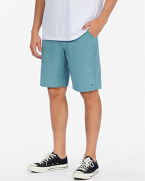 1 Crossfire Slub Submersible Shorts 21" Blue ABYWS00111 Billabong