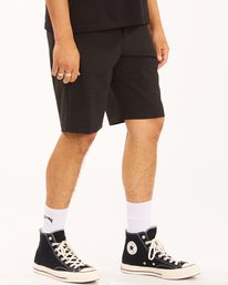 2 Crossfire Slub Submersible Shorts 21" Black ABYWS00111 Billabong