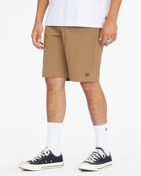 1 Crossfire Slub Submersible Shorts 21" Brown ABYWS00111 Billabong
