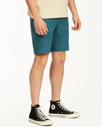 7 Crossfire Slub Submersible Shorts 21" Blue ABYWS00111 Billabong