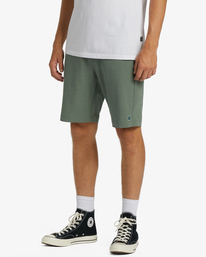 1 Crossfire Slub Submersible Shorts 21" Green ABYWS00111 Billabong