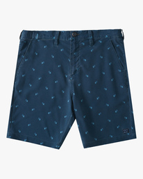 0 Crossfire Mid Print Submersible Shorts 19" Blue ABYWS00113 Billabong