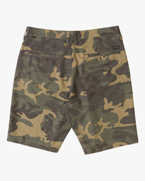 1 Crossfire Slub Camo Submersible Shorts 21" Green ABYWS00114 Billabong