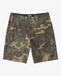 0 Crossfire Slub Camo Submersible Shorts 21" Green ABYWS00114 Billabong