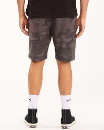 5 Crossfire Slub Camo Submersible Shorts 21" Black ABYWS00114 Billabong