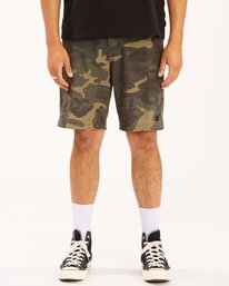 2 Crossfire Slub Camo Submersible Shorts 21" Green ABYWS00114 Billabong