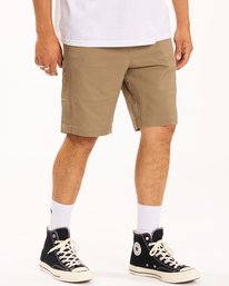 2 Carter Stretch Shorts 21" Grey ABYWS00121 Billabong