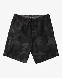 0 Crossfire Elastic Waist Submersible Shorts 18" Black ABYWS00140 Billabong