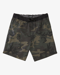 billabong, Crossfire Elastic Waist Submersible Shorts 18", MILITARY CAMO (mcm) CROSSFIRE ELASTIC ABYWS00140