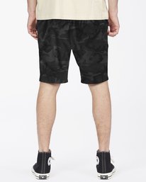 5 Crossfire Elastic Waist Submersible Shorts 18" Black ABYWS00140 Billabong