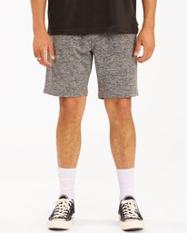 2 A/Div Surftrek Sweatshorts 18" Grey ABYWS00142 Billabong