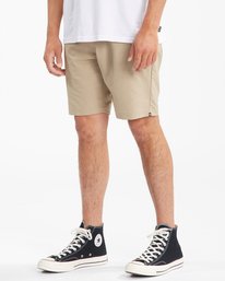 3 A/Div Surftrek Wick Shorts 20" Beige ABYWS00148 Billabong