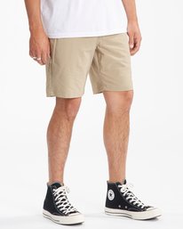 4 A/Div Surftrek Wick Shorts 20" Beige ABYWS00148 Billabong