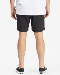 5 A/Div Surftrek Elastic Waist Shorts 17" Black ABYWS00155 Billabong