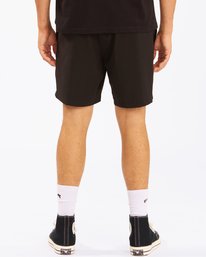 5 A/Div Surftrek Elastic Waist Shorts 17" Black ABYWS00155 Billabong