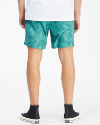 5 A/Div Surftrek Elastic Waist Shorts 17" Green ABYWS00155 Billabong