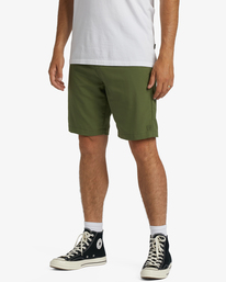 1 A/Div Surftrek Journey Shorts 20" Green ABYWS00166 Billabong