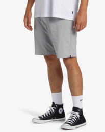 1 A/Div Surftrek Journey Shorts 20" Grey ABYWS00166 Billabong