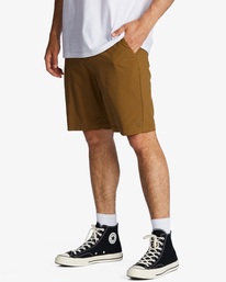 1 A/Div Surftrek Journey Shorts 20" Brown ABYWS00166 Billabong