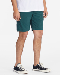 2 A/Div Surftrek Journey Shorts 20" Green ABYWS00166 Billabong
