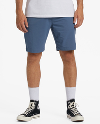 0 A/Div Surftrek Journey Shorts 20" Blue ABYWS00166 Billabong