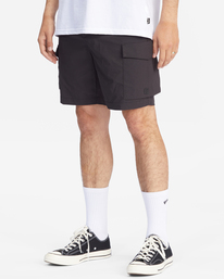 1 A/Div Surftrek Cargo Shorts 19" Black ABYWS00167 Billabong