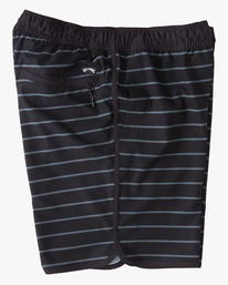 6 Crossfire Elastic '73 Submersible Shorts 18" Black ABYWS00178 Billabong