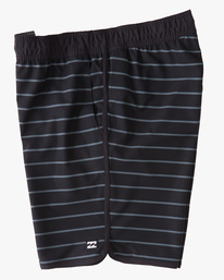 7 Crossfire Elastic '73 Submersible Shorts 18" Black ABYWS00178 Billabong