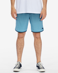 0 Crossfire Elastic '73 Submersible Shorts 18" Blue ABYWS00178 Billabong