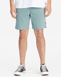 2 Layback Twill Elastic Waist Shorts 18"  ABYWS00179 Billabong