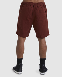 4 Layback Twill Elastic Waist Shorts 18" Red ABYWS00179 Billabong