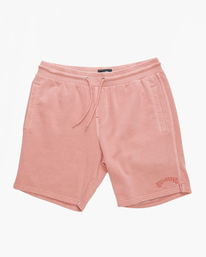 0 Wave Washed Elastic Waist Sweatshorts Red ABYWS00182 Billabong