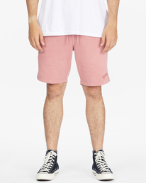 2 Wave Washed Elastic Waist Sweatshorts Red ABYWS00182 Billabong