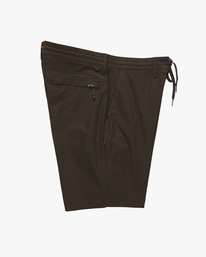 2 A/Div Surftrek Plus Organic Elastic Waist Shorts 19" Brown ABYWS00185 Billabong