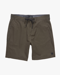 4 A/Div Surftrek Plus Elastic Waist Shorts 19" Green ABYWS00185 Billabong