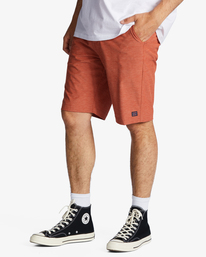 3 Crossfire - Submersible Shorts für Männer Rot ABYWS00188 Billabong