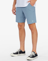 1 Crossfire Mid Submersible Shorts 19" Blue ABYWS00189 Billabong