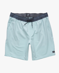 4 Crossfire Elastic Waist Submersible Shorts 18" Blue ABYWS00190 Billabong