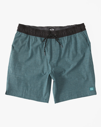 3 Crossfire Elastic Waist Submersible Shorts 18" Blue ABYWS00190 Billabong