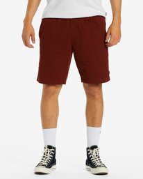 0 Larry Layback Shorts 19" Red ABYWS00194 Billabong