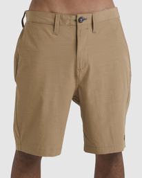 1 Crossfire Solid - Submersible Shorts for Men Brown ABYWS00195 Billabong